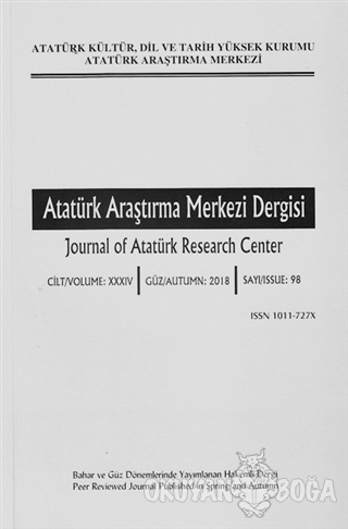 Atatürk Araştırma Merkezi Dergisi Sayı: 98 Güz 2018 - Kolektif - Atatü