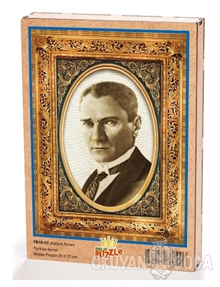 Atatürk Portre Ahşap Puzzle 204 Parça (TR10-CC) - - King Of Puzzle