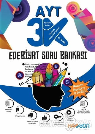 AYT 3K Edebiyat Soru Bankası - Kolektif - Katyon Yayınları