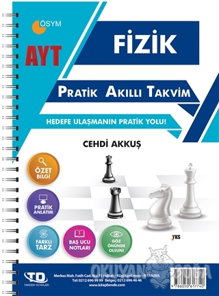 AYT Fizik Pratik Akıllı Takvim - Cehdi Akkuş - Tandem Yayınları
