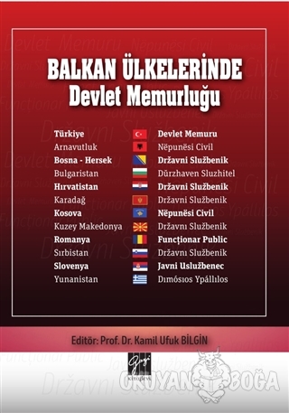Balkan Ülkelerinde Devlet Memurluğu - Kamil Ufuk Bilgin - Gazi Kitabev
