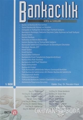 Bankacılık Giriş ve İlkeleri