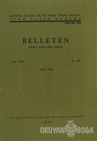 Belleten Sayı: 226 Cilt: 59