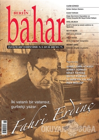 Berfin Bahar Aylık Kültür, Sanat ve Edebiyat Dergisi Sayı : 180 - Kole
