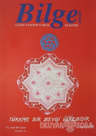 Bilge Dergisi: 1998 / Güz 18 - Kolektif - Atatürk Kültür Merkezi Yayın