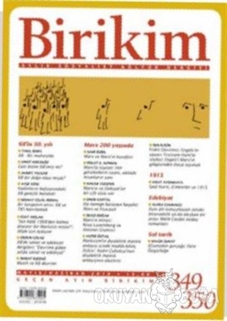 Birikim Aylık Sosyalist Kültür Dergisi Sayı: 349 - 350 Mayıs /Haziran 