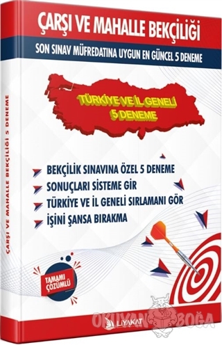Çarşı ve Mahalle Bekçiliği Türkiye ve İl Geneli 5 Deneme