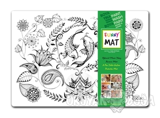 Çiçekli Bahçe Mandala - Funny Mat