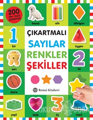 Çıkartmalı Sayılar Renkler Şekiller