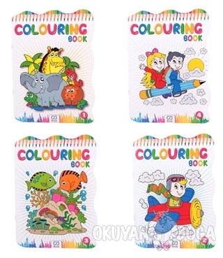Colouring Book - 4 Kitap (Asorti 40'lı Paket) - Kolektif - CA Games