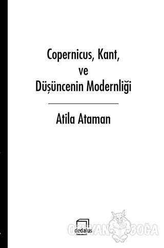 Copernicus, Kant ve Düşüncenin Modernliği