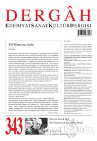 Dergah Edebiyat Kültür Sanat Dergisi Sayı: 343 Eylül 2018 - Kolektif -