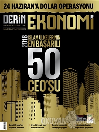 Derin Ekonomi Aylık Ekonomi Dergisi Sayı: 37 Haziran 2018 - Kolektif -
