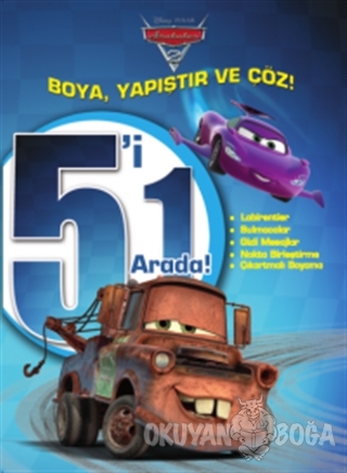 Disney Arabalar: 5'i 1 Arada Boya Yapıştır ve Çöz