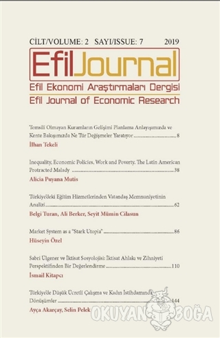 Efil Ekonomi Araştırmaları Dergisi Cilt: 2 Sayı: 7 - Kolektif - Efil J