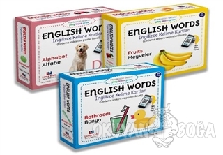 English Words - İngilizce Kelime Kartları Seti - 3 Kitap Takım - Kolek