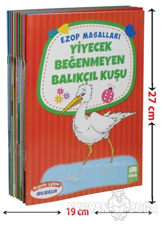 Ezop Masalları Seti (10 Kitap - Büyük Boy)