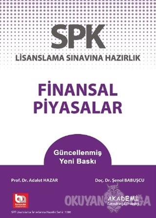 SPK Lisanslama Sınavına Hazırlık Finansal Piyasalar