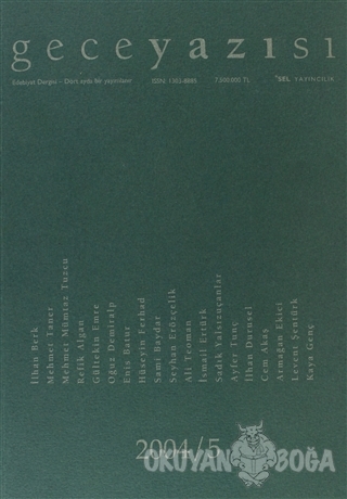 Geceyazısı 2004 - 5 - Kolektif - Sel Yayıncılık