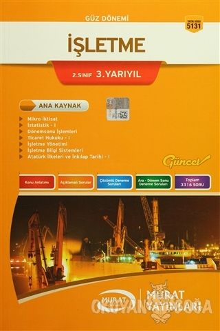 Güz Dönemi İşletme 2. Sınıf 3. Yarıyıl - Kolektif - Murat Yayınları