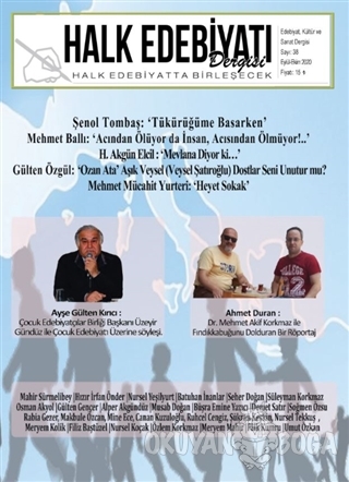 Halk Edebiyatı Dergisi Yayınları Sayı :38 / Eylül - Ekim 2020 - Kolekt