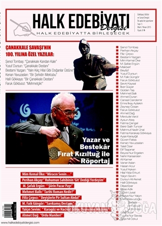 Halk Edebiyatı Dergisi Yayınları Sayı : 5 / Mart-Nisan 2015 - Kolektif