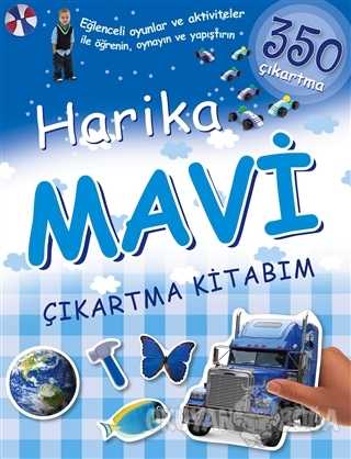 Harika Mavi Çıkartma Kitabım