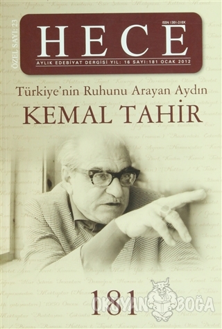 Hece Aylık Edebiyat Dergisi Kemal Tahir Özel Sayısı: 181 (Ciltli) - Ko