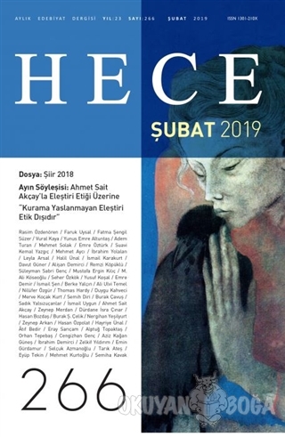 Hece Aylık Edebiyat Dergisi Sayı: 266 Şubat 2019 - Kolektif - Hece Der