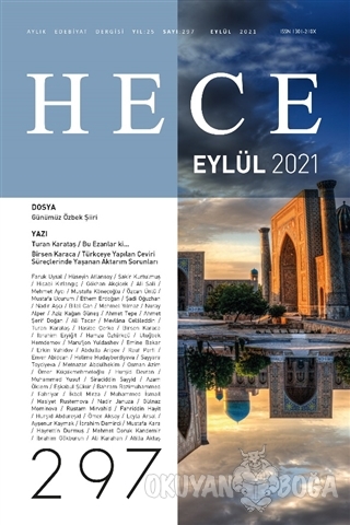 Hece Aylık Edebiyat Dergisi Sayı: 297 Eylül 2021 - Kolektif - Hece Der