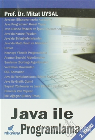 Java İle Programlama - Mithat Uysal - Nirvana Yayınları