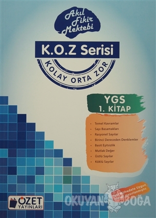 K.O.Z Serisi YGS Matematik 1. Kitap - Merve Çelenk - Özet Yayınları