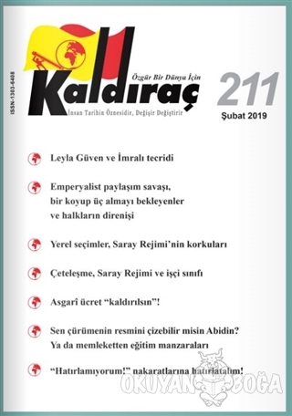 Kaldıraç Dergisi Sayı: 211 Şubat 2019 - Kolektif - Kaldıraç Yayınevi