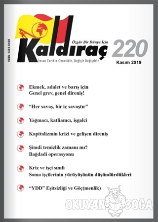 Kaldıraç Dergisi Sayı: 220 Kasım 2019 - Kolektif - Kaldıraç Yayınevi