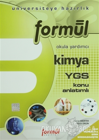 Kimya YGS Konu Anlatımlı - Metin Ergin - Formül Yayınları - Ders Kitap