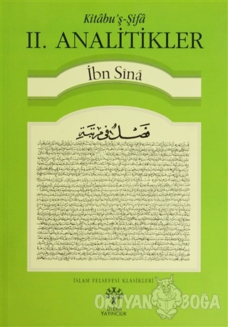 Kitabu'ş-Şifa - 2. Analitikler - İbn Sina - Litera Yayıncılık