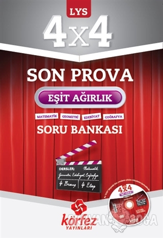 Körfez LYS 4x4 Eşit Ağırlık Son Prova Soru Bankası Çözüm DVD'li