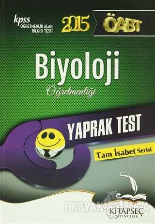 KPSS 2015 ÖABT Biyoloji Öğretmenliği Yaprak Test