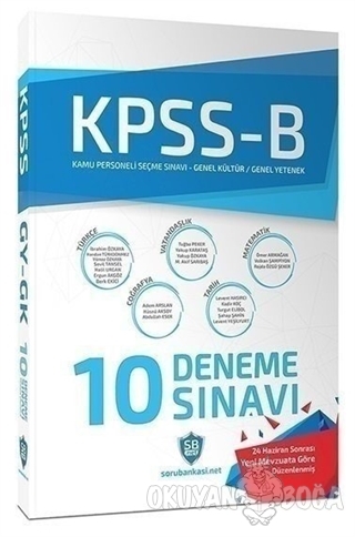 KPSS B 10 Deneme Sınavı - Kolektif - Sorubankası Net Yayınları