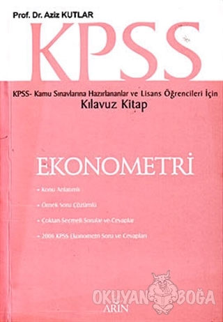 KPSS Ekonometri (Kılavuz Kitap) - Aziz Kutlar - Arın Yayınları