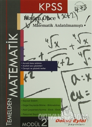 KPSS Temelden Matematik Modül 2 - Kolektif - Dokuz Eylül Yayınları