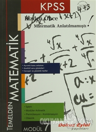 KPSS Temelden Matematik Modül 7 - Kolektif - Dokuz Eylül Yayınları