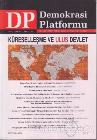 Küreselleşme ve Ulus Devlet - Demokrasi Platformu Sayı: 15