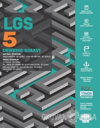 LGS 5 Deneme Sınavı - Kolektif - Tammat Yayıncılık