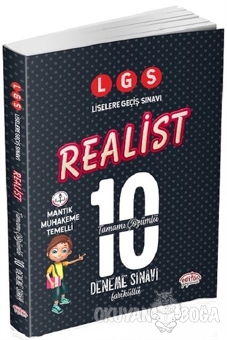 LGS Realist Tamamı Çözümlü 10 Deneme Sınavı Fasiküllü - Kolektif - Edi