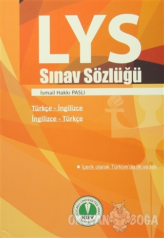 LYS Sınav Sözlüğü - İsmail Hakkı Paslı - KÜV Yayınları (Kocaeli Üniver