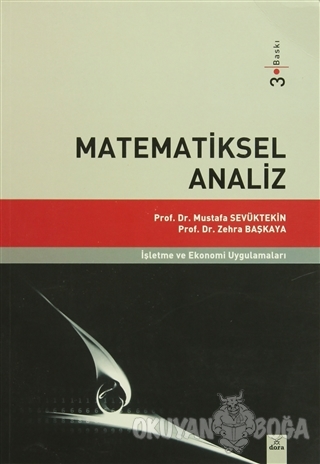 Matematiksel Analiz - Mustafa Sevüktekin - Dora Basım Yayın