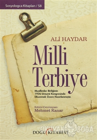 Milli Terbiye - Ali Haydar - Doğu Kitabevi