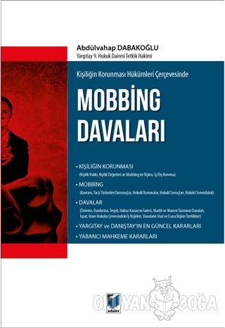 Mobbing Davaları - Abdülvahap Dabakoğlu - Adalet Yayınevi