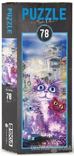 Blue Focus Mom Cat - Puzzle